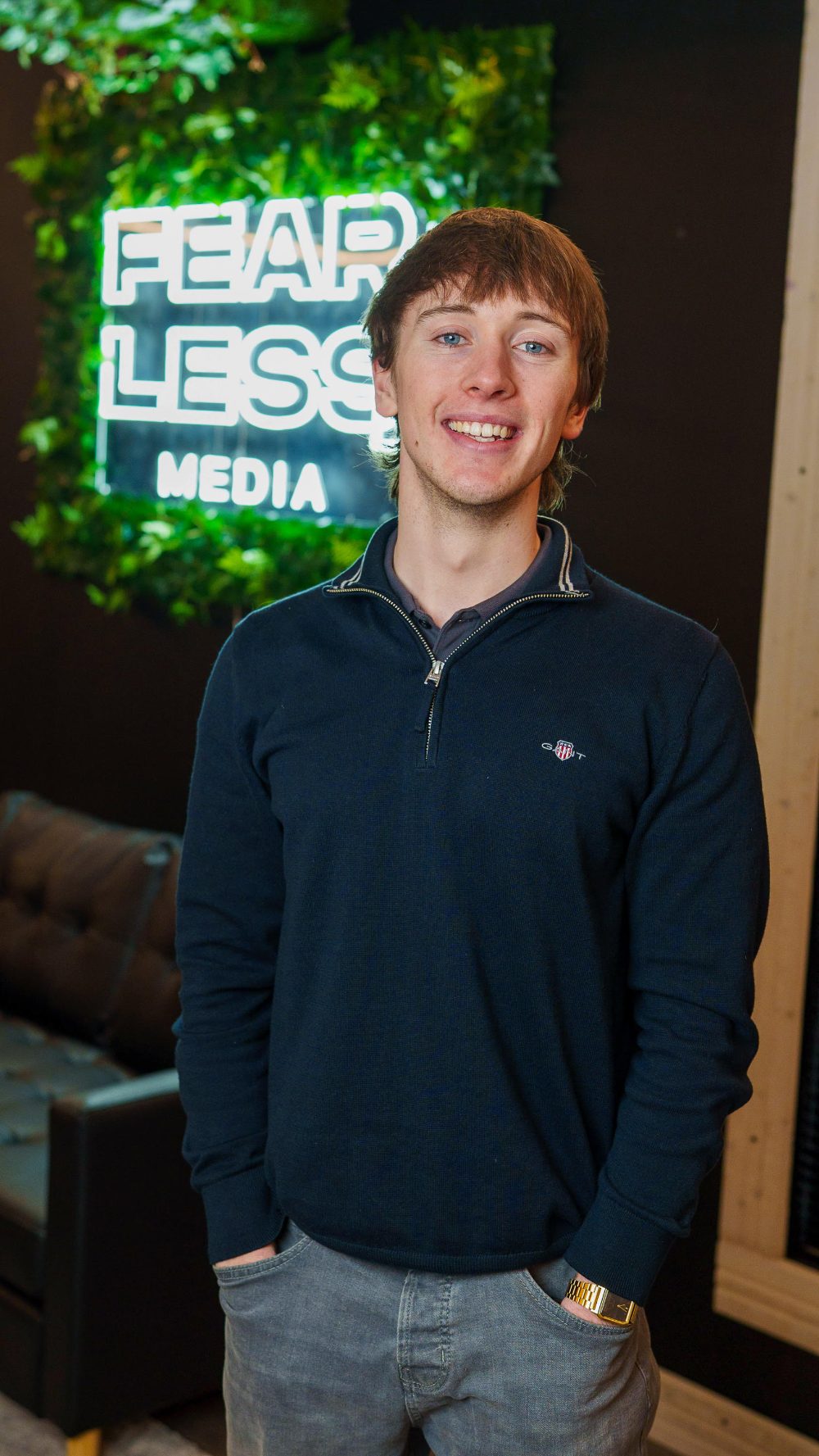 Cormac Kildea at Fearless Media HQ